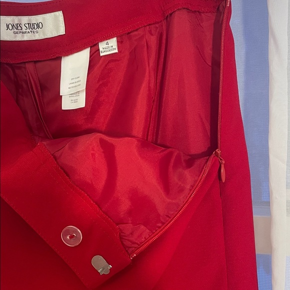 Jones Studio Vibrant Red Dress slacks Size 4? - Picture 4 of 8